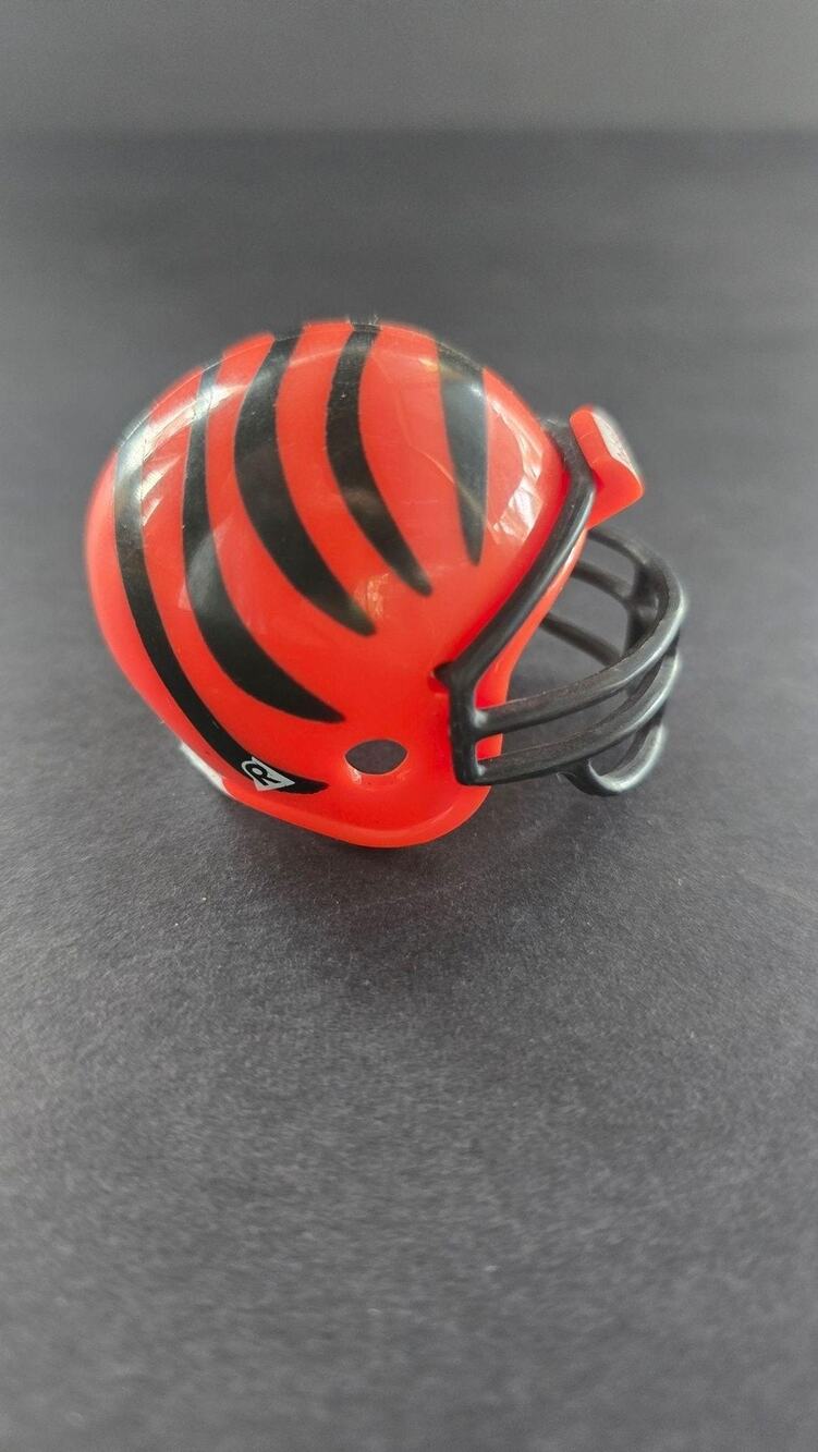 Cincinnati Bengals Helmet Mini Size Orange NFL Football Riddell Toy